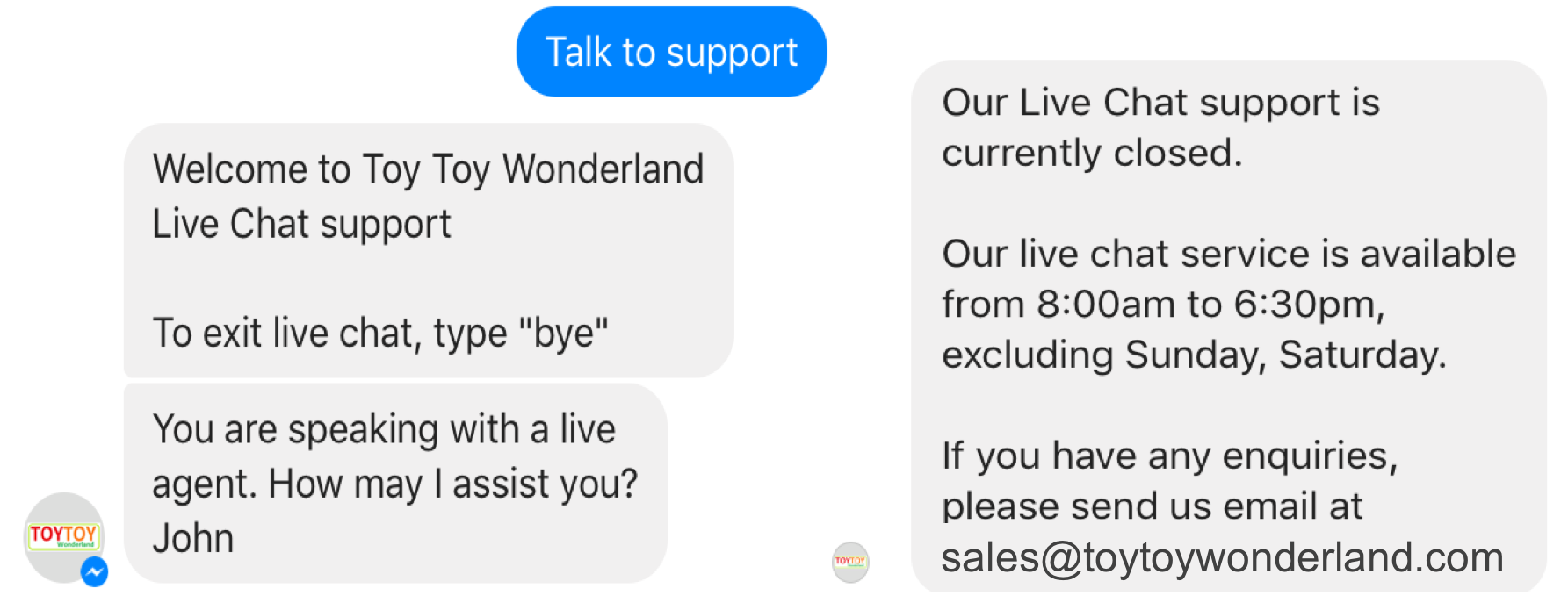 Live chat service